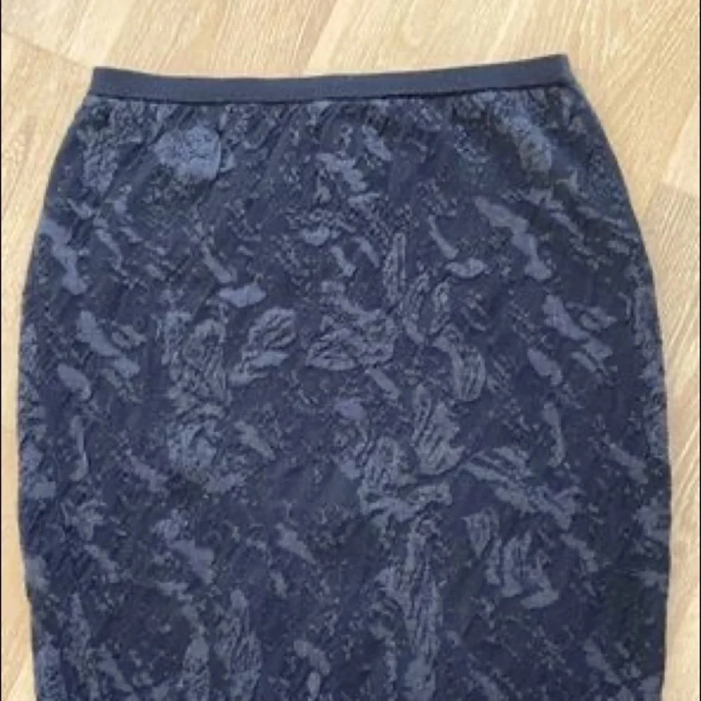 EILEEN FISHER Women’s Washable Wool Jacquard Pencil Textured Skirt Size M